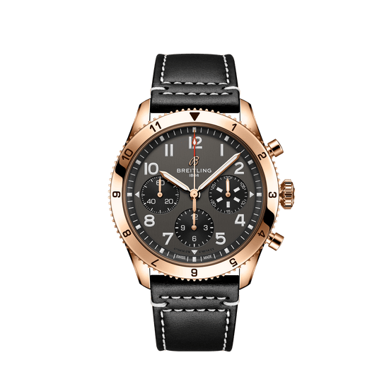 Breitling Replica Watch Classic AVI Chronograph 42 P-51 Mustang, 18k Red Gold, R233801A1B1X1
