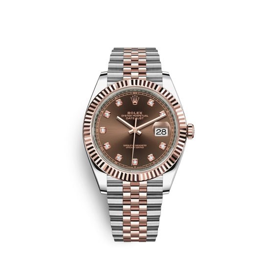 Rolex Replica Watch Datejust 41, 18k Everose Gold and Stainless Steel, 41mm, 126331-0004
