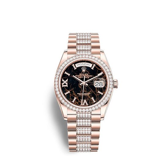 Rolex Replica Watch Day-Date 36 Everose gold 128345RBR-0045