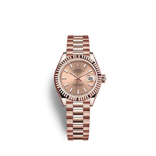 Rolex Replica Watch Lady-Datejust 28, 18k Everose Gold, 279175-0025