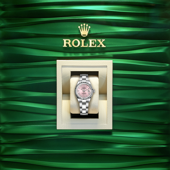 Rolex Replica Watch Lady-Datejust 28, Oystersteel and 18k White Gold, 279174-0018